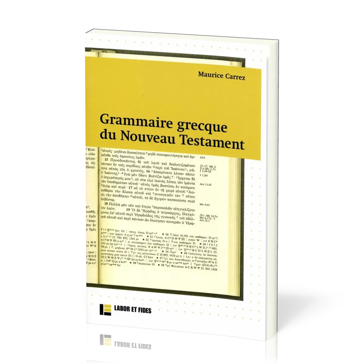 Grammaire grecque du Nouveau Testament - Avec exercices et plan de travail