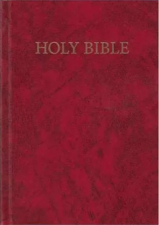 Anglais, Bible King James Version, compact, rigide, rouge