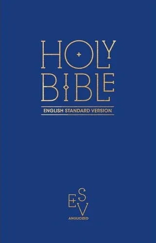 Anglais, Bible, English Standard Version, ESV, Anglicized, cartonnée, bleue