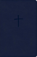 Anglais, Bible KJV, compact, similicuir, bleu marine - KJV Compact Bible, Navy Leathertouch