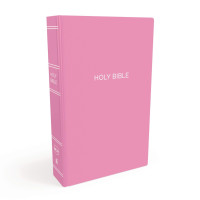 Anglais, Bible NKJV, Gift & Award - similicuir, rose