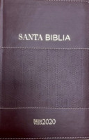 Espagnol, Bible Reina Valera 2020, similicuir, brun avec surpiqûres dorées, tranche or