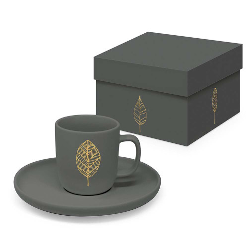 Espressotasse im Geschenkkarton 'Blatt' - Pure Collection