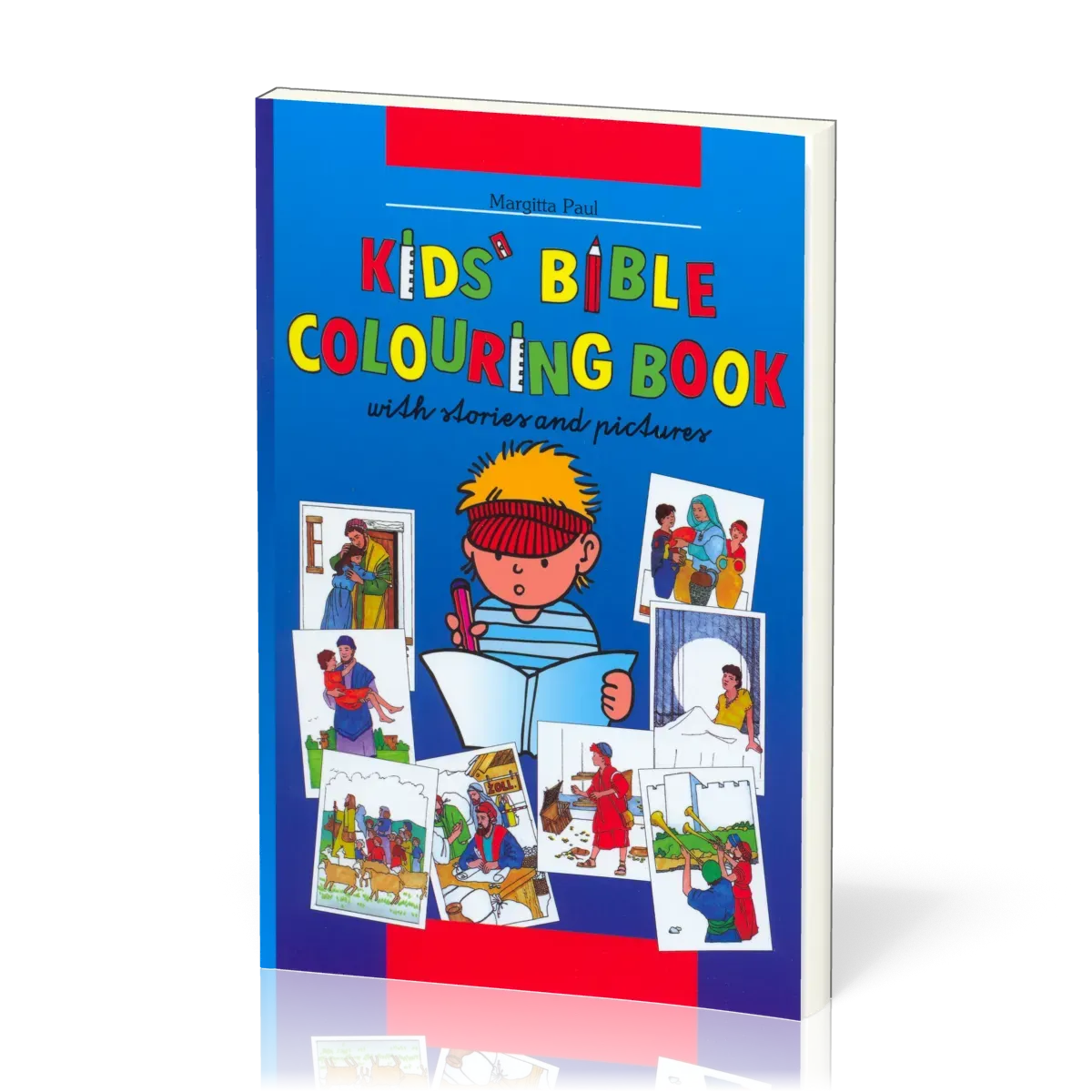 Bible à colorier en anglais - Kids' bible coloring book with stories and pictures