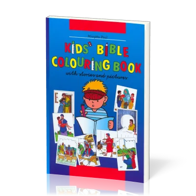 Bible à colorier en anglais - Kids' bible coloring book with stories and pictures