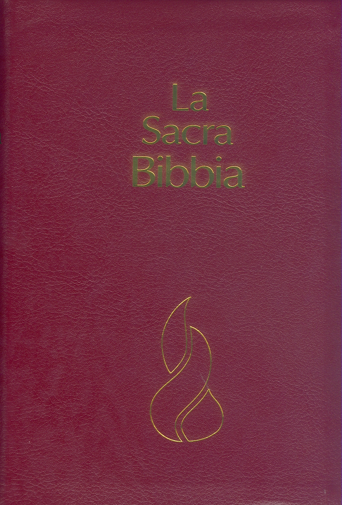 ITALIEN, BIBLE N.R. MINIATURE FIBRO GRENAT TR. OR