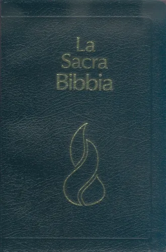 Italien, Bible Nuova Riveduta - fibrocuir noir, tranche or
