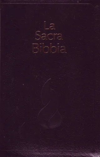 Italien, Bible Nuova Riveduta - fibro noir, onglets, tranche or