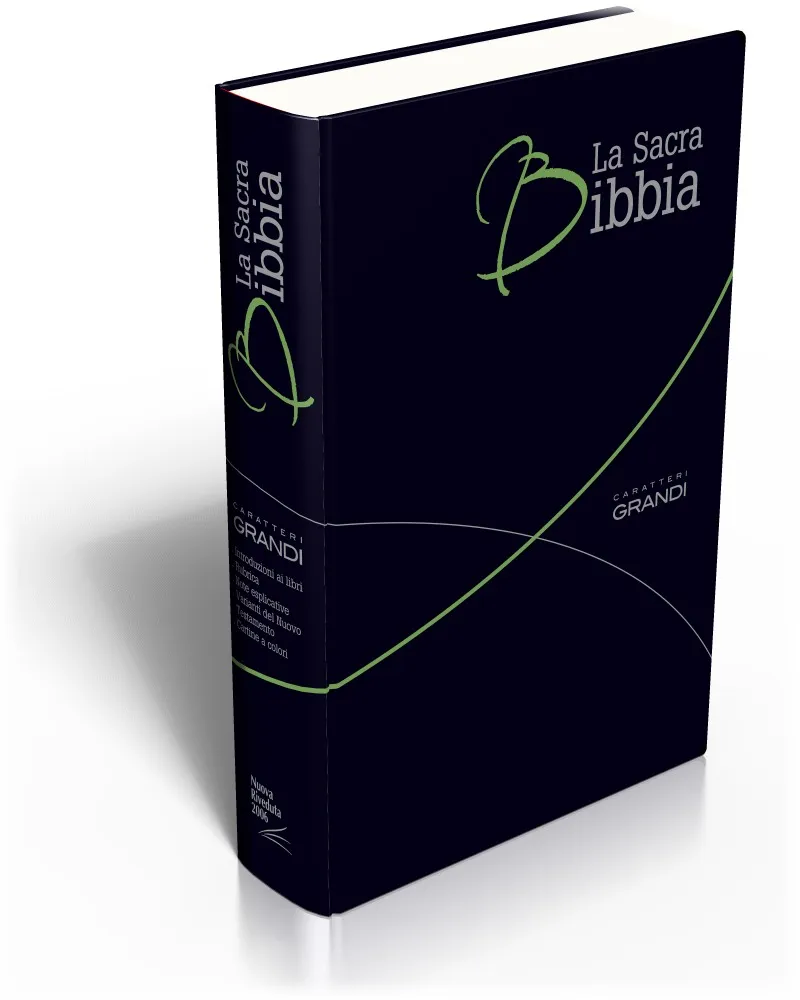 Italien, Bible gros caractères NR2006 - souple fibro noire
