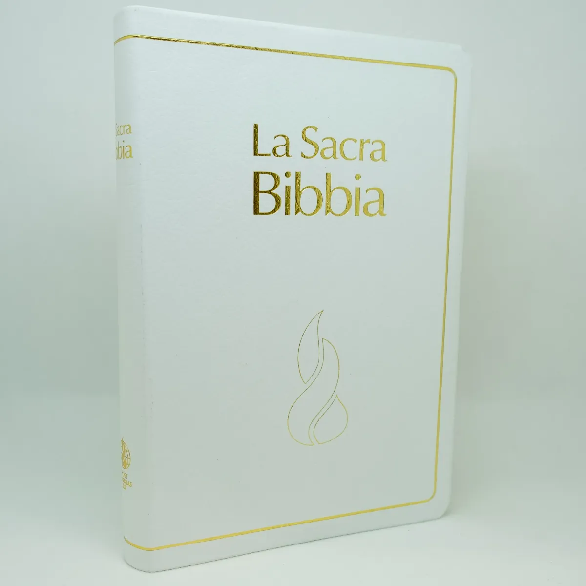 Italien, Bible Nuova Riveduta d'étude à parallèles - fibro blanche avec onglets et tranche or