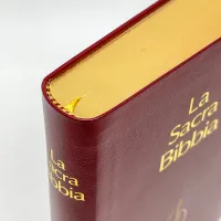 Italien, Bible Nuova Riveduta - miniature, fibro grenat, tranche or