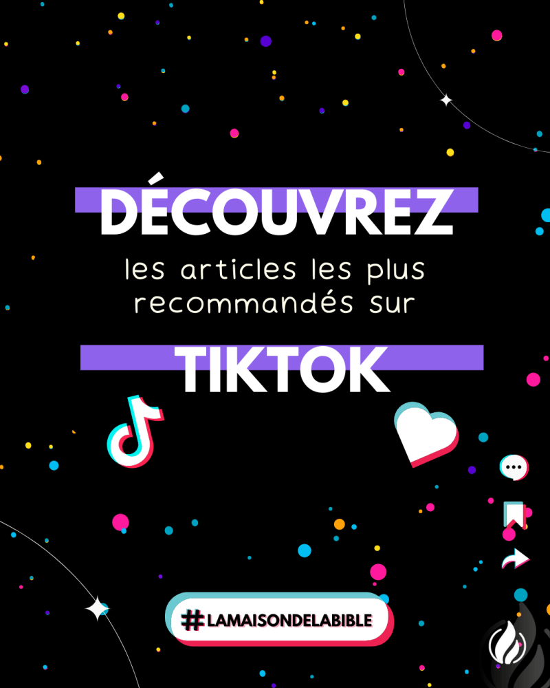  Articles les plus recommandés sur TikTok ! 
 Voici l'assortiment de livres et Bibles qui a conquis notre communauté sur TikTok, c.a.d les jeunes de 15 ans et plus ! Si vous recherchez des ouvrages édifiants pour la jeunesse, vous êtes au bon endroit !  